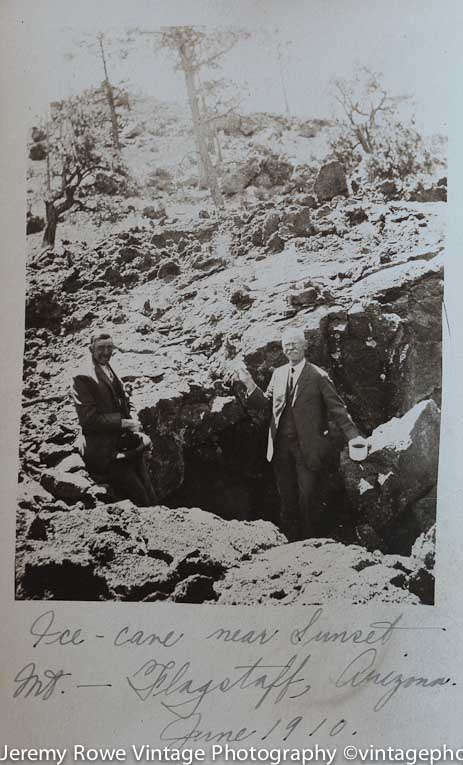 Ice cave near Flagstaff ca 1910