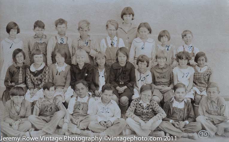 Unidentified school photo. Ajo ca 1918